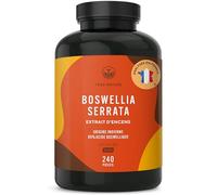 Boswellia Serrata | 2.000mg - 240 Gélules - 85% d'Acide Boswellique - Bien-être, Articulation - Encens Indien - Ayurveda, Vegan - Sans: Additifs, Lactose & Gluten - TRUE NATURE