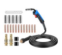 BOSYTRO Kit de Torche à Souder MIG/MAG MB15AK 4M avec 22 Pièces accessoires de soudage, Connexions en Cuivre Pur et Poignée Ergonomique, pour le Soudage au CO² en Atelier et Industrie