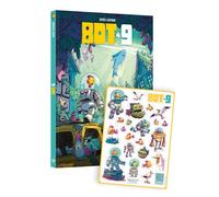 Bot-9 - tome 01 + 1 planche de sticker - édition limitée - Derek Laufman - Les Aventuriers D'ailleurs - cartonné - Bande dessinée jeunesse