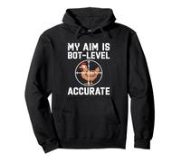Bot Aim Gamer Accuracy HUD Style Pixel Design Sweat à Capuche