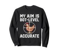 Bot Aim Gamer Accuracy HUD Style Pixel Design Sweatshirt