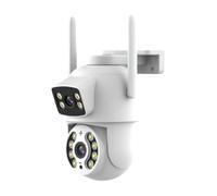 BoT by BlueRoad Caméra de surveillance extérieure WiFi NA1 Double Tuya - Smart Home Outdoor Caméra IP avec Wi-Fi, Local/Cloud Storage