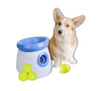 BOT Lanceur Automatique Ifetch Avec 3 Balles - Jouet Interactif Pour Chien - Machine à Lancer Pour Petits Chiens (Mini 5 cm, Bleu)