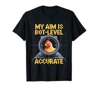 Bot-Level Aim Gaming Accuracy Pixel Graphic T-Shirt