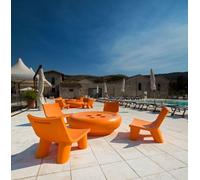 BOT ONE - Table basse ou Pouf Slide Orange