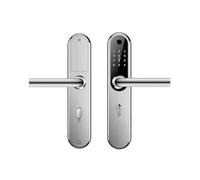 BOT TTLock H1W Verrou de porte électronique, argenté, 72 mm - Imperméable, empreintes digitales, Bluetooth, fonction intelligente