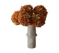 Botané Bouquet artificiel d’hortensias Orange. 60 cm. 6 pièces