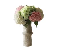 Botané Bouquet artificiel d’hortensias Rose-blanc-vert. 7 pcs