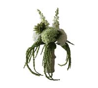Botané Bouquet artificiel Enchanted Matcha Riddarsporre-amarant-hortensia-cactus. 9 pcs