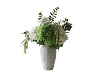 Botané Bouquet artificiel Smashed Avocado Hortensia-pion-amarant-skimmiabär-eucalyptus 12 pcs