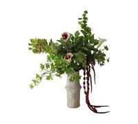 Botané Bouquet artificiel Wild Grove Calla-orchidée cymbidium-carotte sauvage. 112 cm. 16 pièces