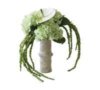 Botané Bouquet de fleurs artificielles Dewdrop Symphony Hortensia vert clair anthurium amarante 6 pcs