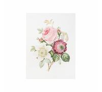 BOTANIC®-Affiche rose, anémone et clématite - 30 x 40 cm