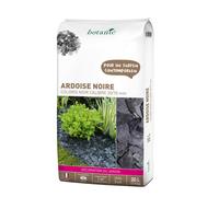 BOTANIC®-Ardoise noire pour jardin de calibre 30 à 70 mm en sac de 20 L