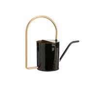 BOTANIC®-Arrosoir haut anse ovale coloris noir en métal - 34 x 12 x 23 cm