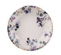 BOTANIC®-Assiette à pâtes coloris blanc en grès Garden flora - diamètre 22 cm