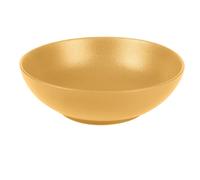 BOTANIC®-Assiette calotte coloris jaune en grès Vésuvio - diamètre 19 cm