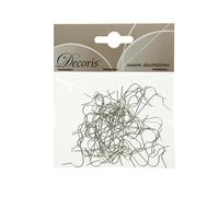 BOTANIC®-Attaches boules de Noël argent lot de 50