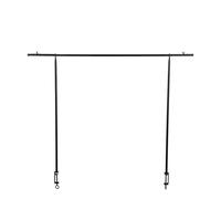 BOTANIC®-Barre de suspension en métal noir pour décoration de table 250x110 cm