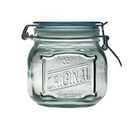 BOTANIC®-Bocal de conservation coloris transparent en verre recyclé clik original - 0,8 L