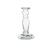 BOTANIC®-Bougeoir soliflore en verre transparent - diamètre 8,4 x H 25,5 cm