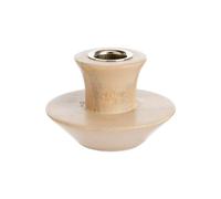 BOTANIC®-Bougeoir toupie en bois de manguier blanchi - diamètre 9 x H 6 cm