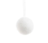 BOTANIC®-Boule de neige blanche à suspendre diamètre 6 cm