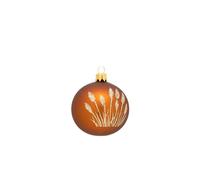 BOTANIC®-Boule décorative coloris marron en verre nature - diamètre 7 cm