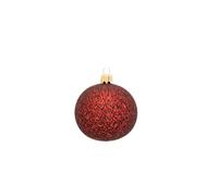 BOTANIC®-Boule décorative coloris rouge en verre tradi - diamètre 7 cm