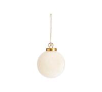 BOTANIC®-Boule ronde en verre velours beige - diamètre 8 cm