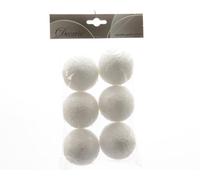 BOTANIC®-Boules de neige lot de 6 D 8cm
