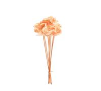 BOTANIC®-Bouquet de 8 roses artificielles bombay coloris orange - diamètre 8 cm x 40 cm