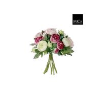 BOTANIC®-Bouquet de renoncules fleurs artificielles rose H 22 x diamètre 19 cm