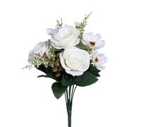 BOTANIC®-Bouquet roses artificielles coloris beige - 36 cm