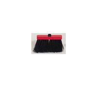 BOTANIC®-Brosse balai en fibre végétale palmira rouge/marron 24 cm