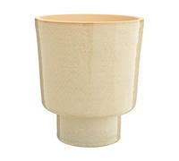 BOTANIC®-Cache-pot Alto coloris beige en céramique - diamètre 13 cm x 15,5 cm