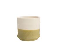 BOTANIC®-Cache-pot Baby coloris beige en céramique - 7 x 7 x 7 cm