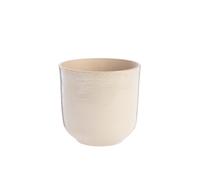 BOTANIC®-Cache-pot coloris beige en céramique Sandstone - 25 x 23 cm