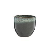 BOTANIC®-Cache-pot en céramique vert foncé Basalt - diamètre 21,7 x H 19,5 cm