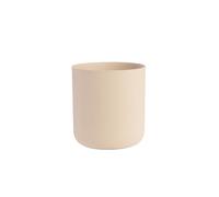 BOTANIC®-Cache-pot en zinc coloris beige - diamètre 30 x H 28 cm