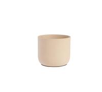 BOTANIC®-Cache-pot en zinc coloris beige Jasta - diamètre 13 x H 12,5 cm