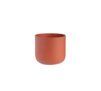 BOTANIC®-Cache-pot en zinc coloris Terracotta Jasta - diamètre 13 x H 12,5 cm