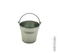 BOTANIC®-Cache-pot seau avec anse coloris gris - diamètre 8cm