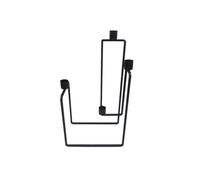 BOTANIC®-Chandelier graphique en métal noir à 5 bougies - 21 x 13 x 35 cm