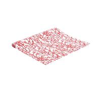 BOTANIC®-Chemin de table baies coloris rouge en coton - 50 x 150 cm