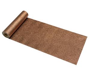 BOTANIC®-Chemin de table en intissé chocolat à paillettes Premium - 30 cm x 5 m