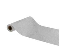 BOTANIC®-Chemin de table en intissé coloris argent à paillettes premium - 30 cm x 5 m