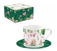 BOTANIC CHIC coffret déjeuner 40 cl en porcelaine