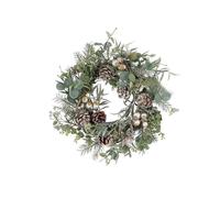 BOTANIC®-Couronne décorative Chelsea coloris vert en polyéthylène - diamètre 40 cm
