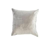 BOTANIC®-Coussin carré en coton velours gris bleu uni - 50 x 50 cm